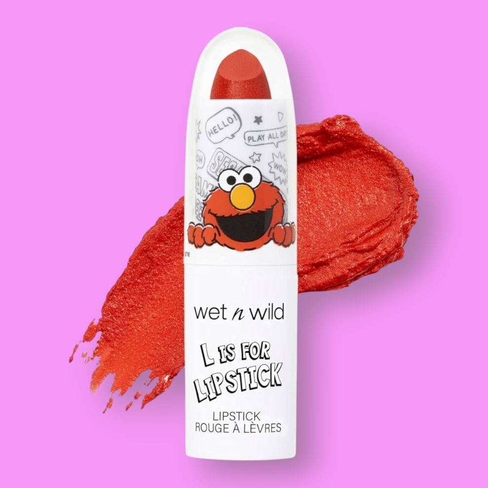Wet n Wild x Sesame Street L Is For Lipstick Giggles Lipstick